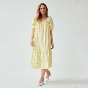 A-view - Ruth dress - Kjoler til hende - Gul - 34