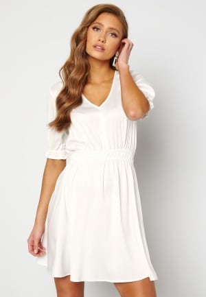 BUBBLEROOM Mayra Puff Sleeve Dress White 38