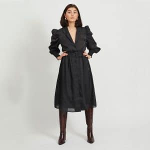 Object - Objvilja ls long dress - Kjoler til hende - Sort - 34