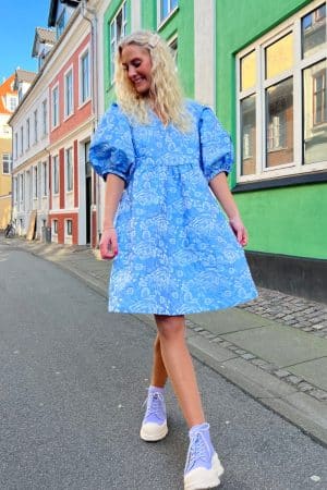 A-View - Kjole - Lotusina Dress - Blue