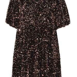 A-View - Kjole - Silla Dress - Black With Copper