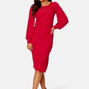 BUBBLEROOM Gry balloon sleeve dress Red S