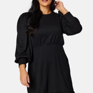 BUBBLEROOM Nabila puff sleeve dress Black XL