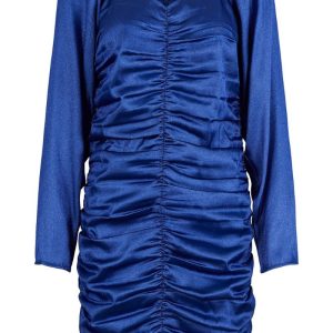 Pieces - Kjole - PC Nellia LS Dress - Deep Ultramarine