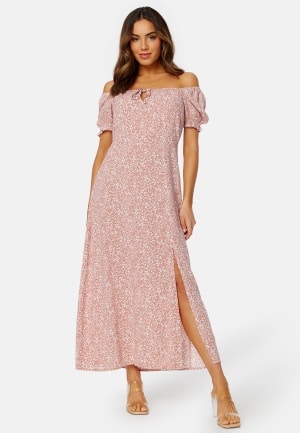 BUBBLEROOM Allison long dress Pink / Patterned S