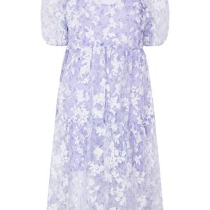 Crás - Kjole - Nicecras Dress - Purple Florals (Levering i marts)