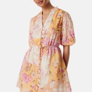FOREVER NEW Loanna Mini Skater Dress Pink/Floral 36