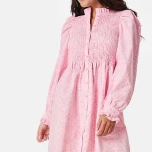 ONLY Onlpi Aspen Smock Dress Pink XL
