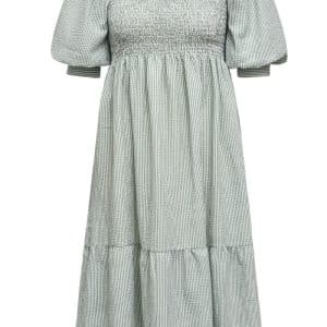 A-View - Kjole - Cheri Stripe Dress - Green/White