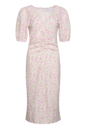 Noella - Kjole - Rudy Long Dress - Pale Green/Pink