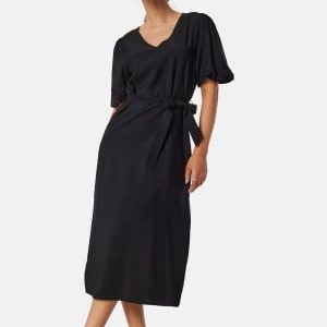 Object Collectors Item Objjacira 2/4 V-neck dress Black 40