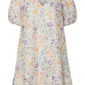 Y.A.S - Kjole - Yas Leanna Ss Dress S. - Show Star White