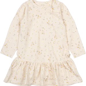 Dress L/S Gather Printed