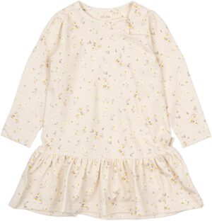 Dress L/S Gather Printed