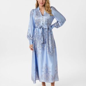 Nova Paisley Border Dress