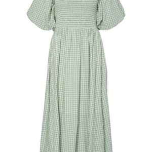 Y.A.S - Kjole - Sefera SS Long Dress - Quiet Green