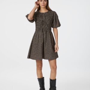 Auda Check Smock Dress