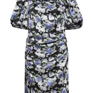 Lisbon Print Puff Dress